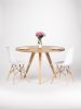 OKKO - Round dining table, made of solid oak wood | Tables by Mo Woodwork. Item made of oak wood compatible with minimalism and mid century modern style
