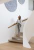 Ebb and Flow | Wall Sculpture in Wall Hangings by Saskia Saunders. Item composed of linen and fiber in contemporary or japandi style
