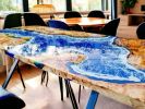 Epoxy Dining Table, Epoxy Resin Table, Epoxy Wood Table | Tables by Innovative Home Decors. Item made of wood works with country & farmhouse & art deco style