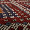 Vintage Mid-Century Geometric Diamond Red Orange and Blue | Area Rug in Rugs by Rug and Kilim