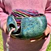 Handmade Yarn Bowl | Decorative Bowl in Decorative Objects by Honey Bee Hill Ceramics