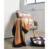 Olyv Brown Green Handloom Merino Throw | Linens & Bedding by Studio Variously. Item made of wool