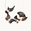 Dune 6 Spiral in Metallic Tones Pendant Light | Chandeliers by MOSS Objects. Item made of metal compatible with contemporary and japandi style