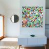 Verte 4  (48x48x1.5") | Oil And Acrylic Painting in Paintings by Valerie Capewell. Item made of canvas compatible with contemporary and scandinavian style