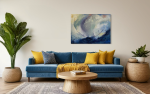 Windswept Arrival | Oil And Acrylic Painting in Paintings by AnnMarie LeBlanc. Item composed of wood in minimalism or contemporary style