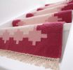 Handwoven Woolen Runner Rug | Rugs by Evergreen Carpets. Item composed of wool in boho or minimalism style
