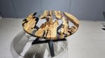 Olive Wood Epoxy Resin Dining Table, Round Kitchen Table | Tables by LuxuryEpoxyFurniture. Item composed of wood & synthetic