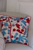 Figs Cornflower Blue Cushion Cover | Pillows by Jessie de Salis. Item composed of linen in boho or mid century modern style
