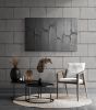 Matte Black Texture Painting On Canvas | Mixed Media in Paintings by Intuitive Arts Shop. Item made of canvas works with minimalism & contemporary style