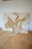 Corrientes IV | Embroidery in Wall Hangings by Mariana Baertl. Item made of canvas works with boho & japandi style