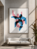 Soft Haunting – Abstract Figurative Art Print | Prints by Kirsten Ulve. Item composed of paper compatible with minimalism and mid century modern style