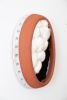 Adobe | Wall Sculpture in Wall Hangings by Keyaiira | leather + fiber. Item composed of wool and stoneware