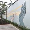 Share | Murals by Allison Kunath | 555 aviation in El Segundo. Item made of synthetic