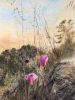 Farewell to Spring | Oil And Acrylic Painting in Paintings by Sally K. Smith. Item made of linen works with contemporary & japandi style