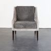 Lucina Lounge Chair with Arms, from Kravet with Buttons | Chairs by Costantini Design. Item made of fabric with steel
