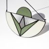 Aida Stained Glass Suncatcher in Sage | Glasswork in Wall Treatments by Studio Adeline. Item made of glass works with boho & minimalism style