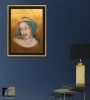 "La Madonna di Santorini", Original Mixed Media on Paper | Oil And Acrylic Painting in Paintings by Noel Suarez. Item made of canvas