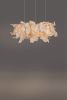 Modern Sculptural Fabric Collectible Chandelier | Chandeliers by Costantini Design. Item made of fiber compatible with boho and minimalism style