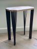 Handmade Side Table Made from Maple and Walnut Woods | Tables by Hiraeth Ceramics. Item composed of maple wood in minimalism or contemporary style