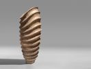 Beige Stone Floor Vase - Archa Series in Bio Concrete | Vases & Vessels by Donatas Žukauskas. Item composed of cement & paper compatible with minimalism and contemporary style