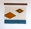Carbon | Tapestry in Wall Hangings by Keyaiira | leather + fiber. Item made of wool with fiber