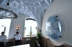 Vault Disks | Glasswork in Wall Treatments by ARCHIGLASS by Urbanowicz | Pod Starym Głogiem | restauracja w ratuszu in Głogów. Item composed of glass compatible with contemporary and eclectic & maximalism style