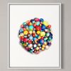 Round Wood Wall Gum Ball Sculpture | Sculptures by Mindy Williamson Art. Item made of wood works with boho & art deco style