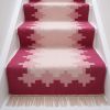Handwoven Woolen Runner Rug | Rugs by Evergreen Carpets. Item composed of wool in boho or minimalism style