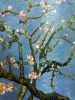 Random Stitching Suzhou Embroidery Van Gogh Almond Blossoms | Wall Hangings by Dynasty Artisan. Item made of wood with fabric works with eclectic & maximalism & art deco style