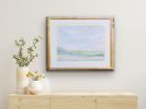 Serene Landscape, 27 x 33, Abstract Landscape on Paper | Oil And Acrylic Painting in Paintings by Jeanne Player Fine Art. Item made of canvas works with contemporary & country & farmhouse style