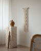 Wave textile wall art in Wabi Sabi style | Wall Sculpture in Wall Hangings by Versh Gallery. Item made of cotton works with minimalism & japandi style