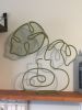 Monstera Leaves | Sculptures by Wired Sculpture Studios | Nature's Medicines Dispensary in Wareham. Item made of aluminum