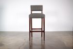 Modern Bar Stool in Argentine Exotic Wood and Fabric from Co | Chairs by Costantini Design. Item composed of wood and fabric in contemporary or modern style