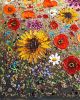 Song of the Wildflowers | Oil And Acrylic Painting in Paintings by DaggArt. Item composed of canvas in country & farmhouse style