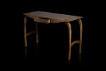Writing desk in Solid English Walnut, Design No5 | Tables by Jonathan Field. Item made of walnut works with contemporary & modern style