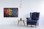 Carnival | Oil And Acrylic Painting in Paintings by Judy Century Art. Item made of canvas with synthetic