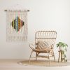 Macrame Wall Hanging, Boho Wall Decor, Yarn Tapestry | Wall Hangings by Sepi. Item composed of bamboo and cotton in boho or country & farmhouse style