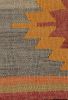 Vintage Orange and Purple Multicolor Wool Kilim Rug 12811 | Area Rug in Rugs by Rug and Kilim
