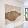 Gaia — Wool and Jute Wall Installation | Tapestry in Wall Hangings by Olivia Fiber Art. Item made of wood with cotton