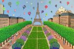 Paris en Fete | Paintings by Flo de Bretagne Contemporary Art