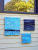 sea dreams (beaches #6) | Mixed Media by Mardell Rampton Art. Item composed of fabric and aluminum