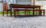 The Williamsburg Dining Table | Tables by The Strong Oaks Woodshop. Item composed of wood compatible with minimalism and mid century modern style