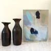 Just Another Beautiful Battleship Gray Day | Oil And Acrylic Painting in Paintings by Nicole Simms. Item made of canvas with synthetic works with minimalism & contemporary style