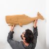 Sculptured Sperm Whale | Wall Sculpture in Wall Hangings by Majid Lavasani. Item composed of wood