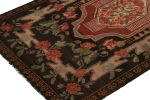 Vintage Bessarabian Kilim rug in Red, Brown, Green Floral | Area Rug in Rugs by Rug and Kilim