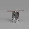 Marble & Steel Console Table — Reverie, Nitush Aroosh | Tables by Nitush Aroosh. Item composed of steel & marble compatible with contemporary and eclectic & maximalism style