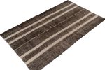 Vintage Turkish Kilim rug in Beige-Brown Stripe Patterns | Area Rug in Rugs by Rug and Kilim