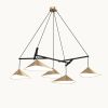 Emily Group of Five Pendant Light – Copper Semi-Matte | Pendants by MOSS Objects. Item made of oak wood with steel works with contemporary & modern style