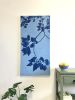 Twilight Redbud: 48 x 24" Acrylic painting on canvas | Oil And Acrylic Painting in Paintings by Christine So. Item compatible with boho and minimalism style