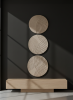 Minimalist contemporary ceramic wall sculpture, wall art | Sculptures by Àlvar Martínez Mestres. Item composed of stoneware in minimalism or contemporary style